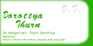 dorottya thurn business card